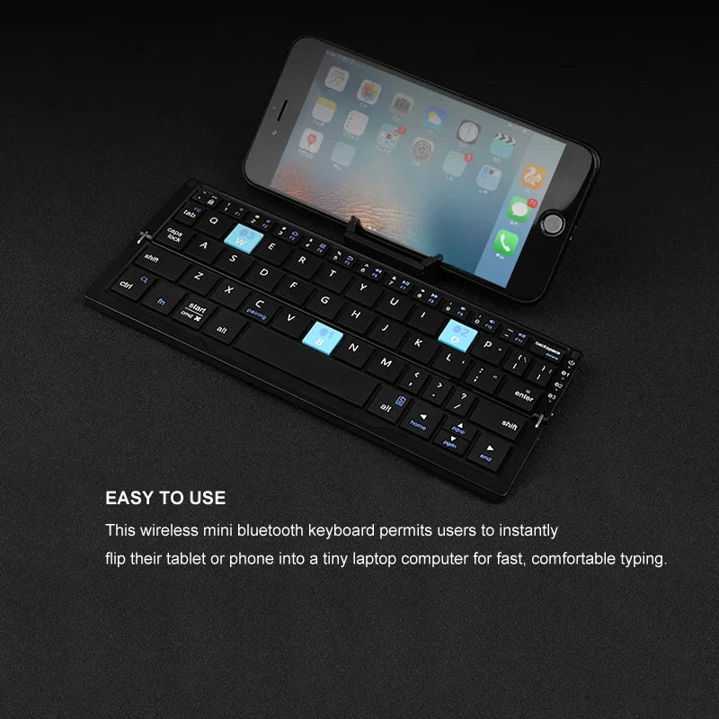 Compact Bluetooth keyboard QWERTY - Dark  edition